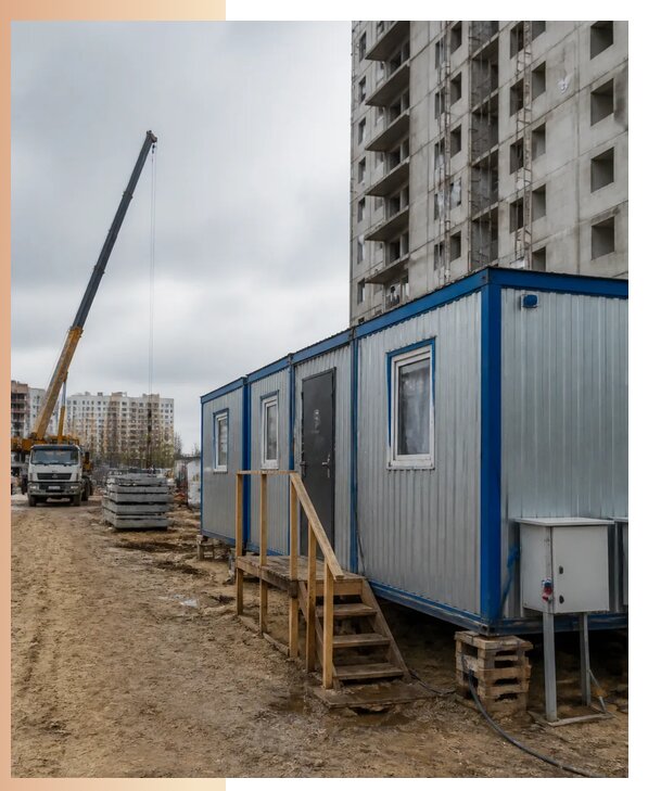Аренда строительных вагончиков для рабочих в Чебаркуле
